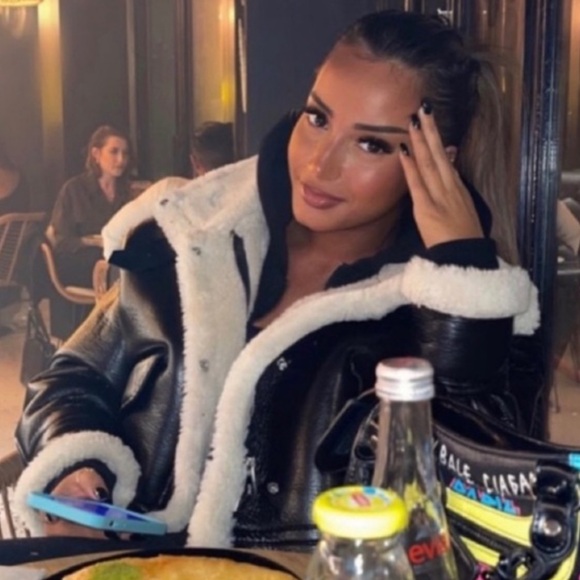 Zara Faux Shearling Jacket - Picture 6 of 6